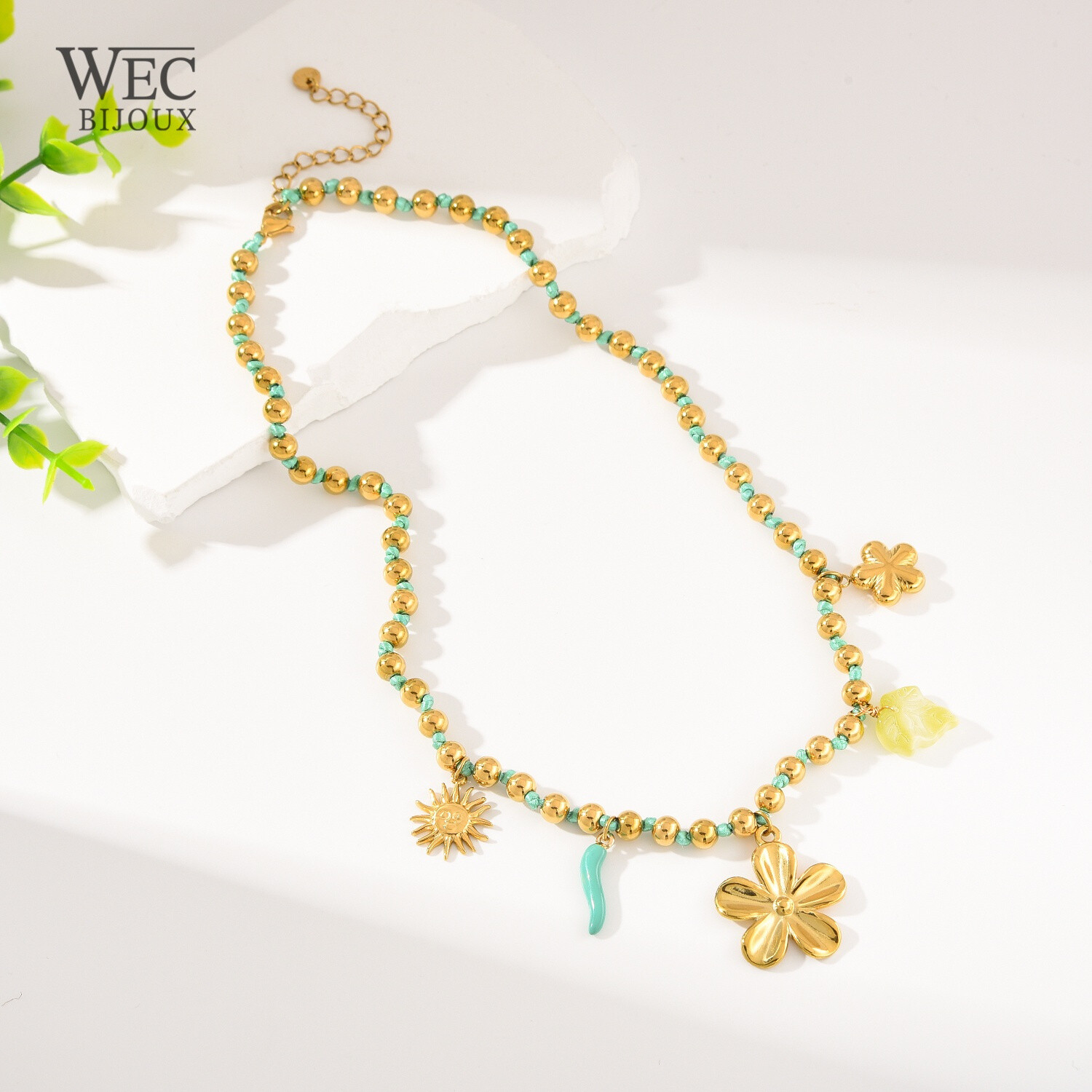 Grossista WEC BIJOUX - Collana, cavo e fascino in acciaio inossidabile