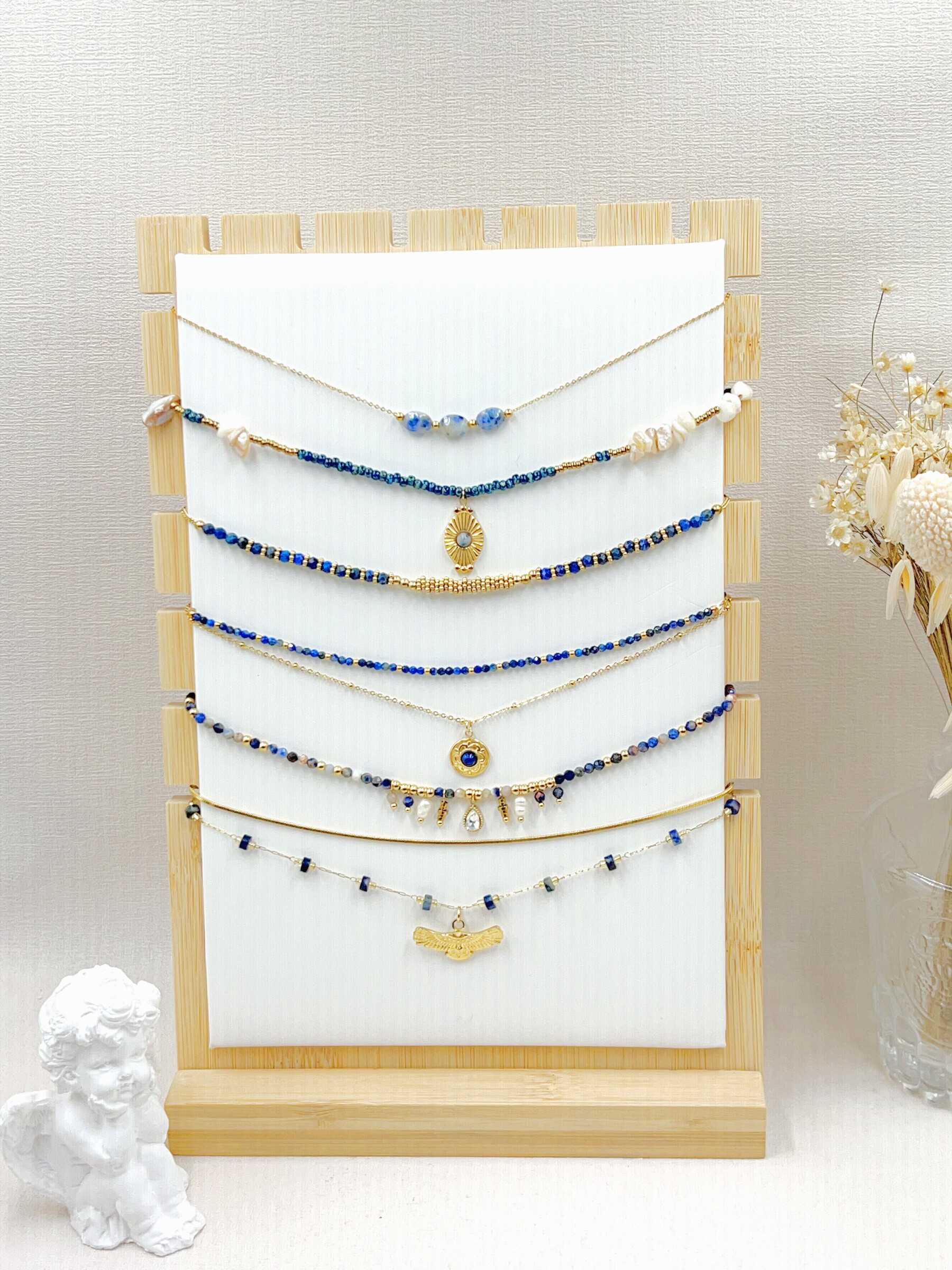 Grossiste WEC Bijoux - LOT DE 6 COLLIERS EN ACIER INOXYDABLE SANS PRESENTOIR