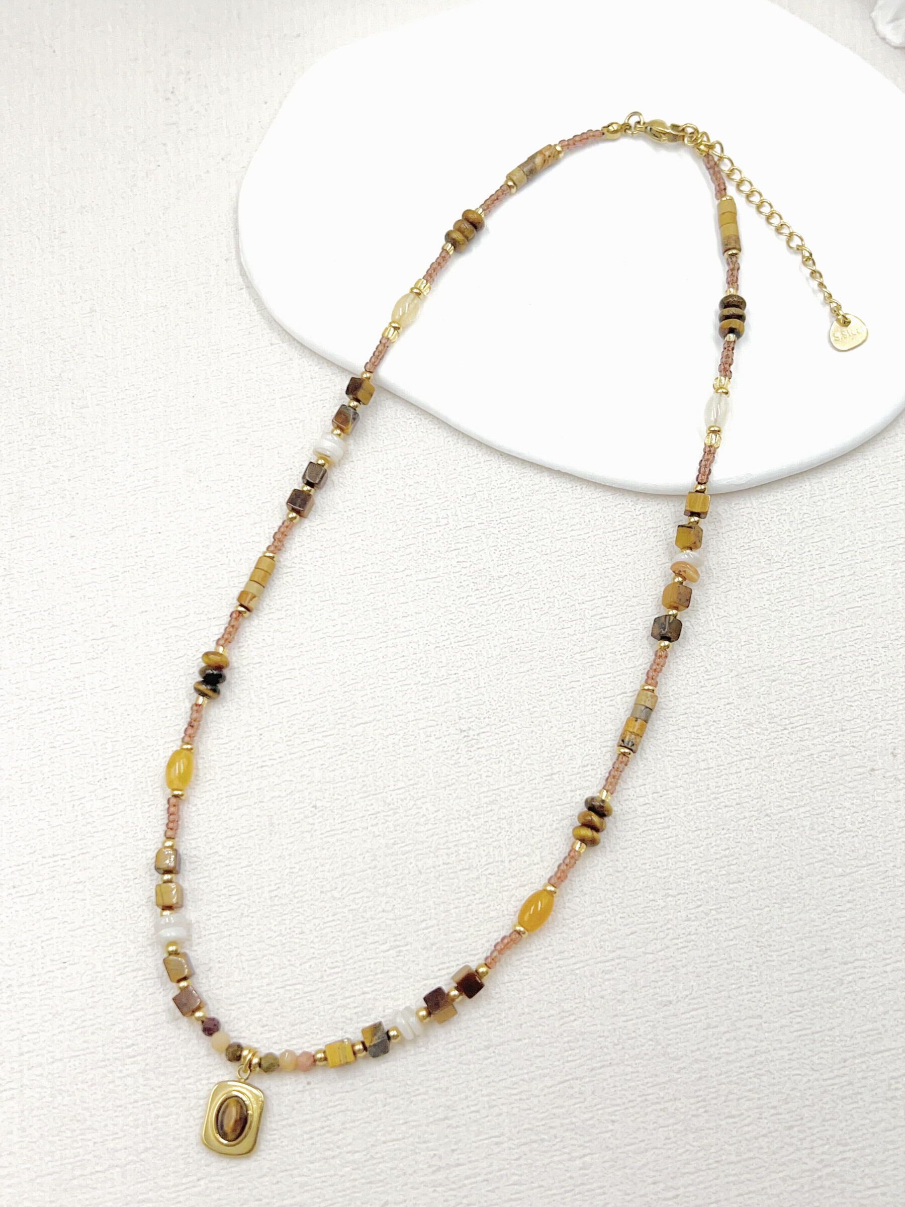 Wholesaler WEC Bijoux - STAINLESS STEEL NECKLACE, STONE
