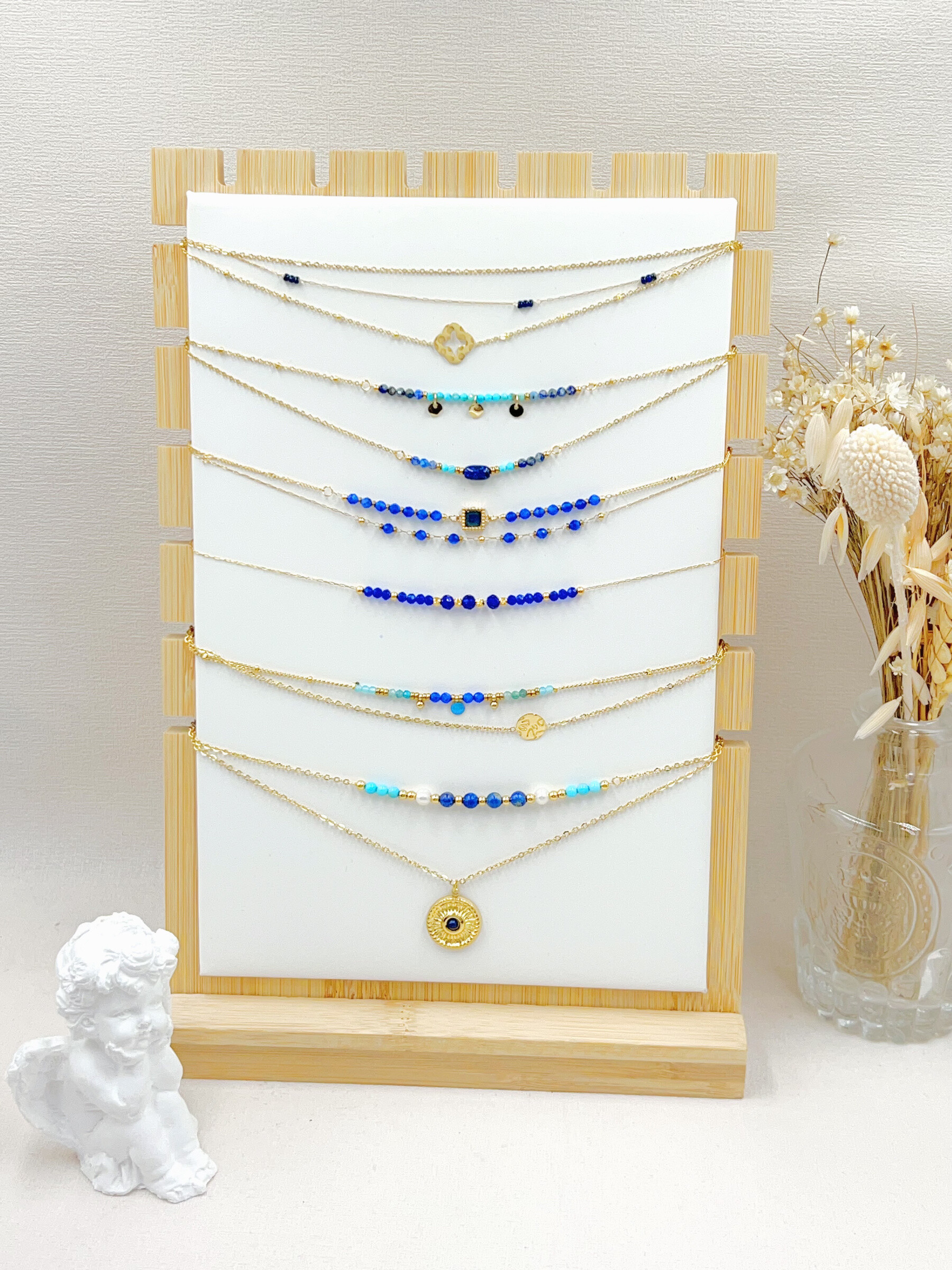 Grossiste WEC BIJOUX - LOT DE 6 COLLIERS EN ACIER INOXYDABLE SANS PRESENTOIR