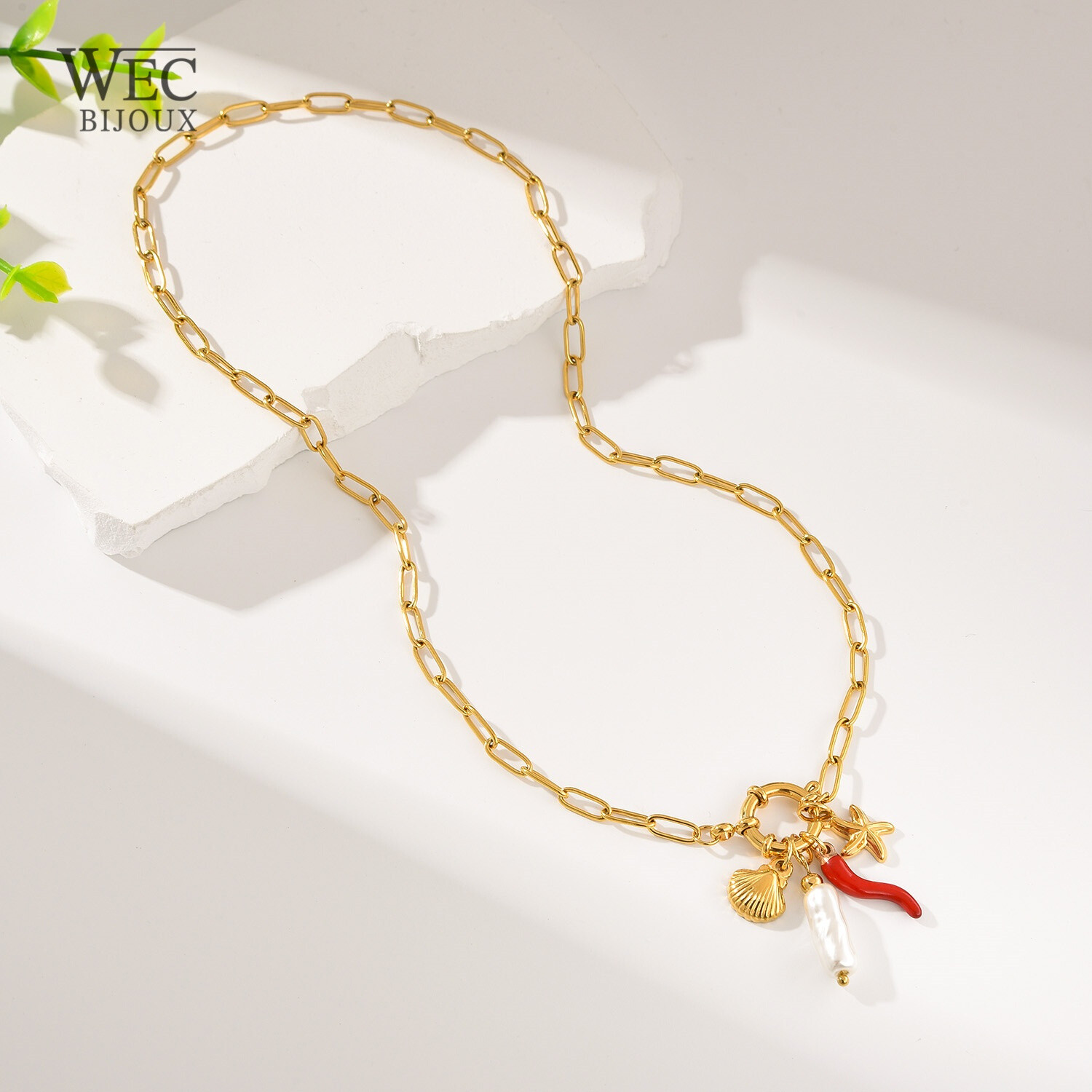 Wholesaler WEC Bijoux - STAINLESS STEEL NECKLACE