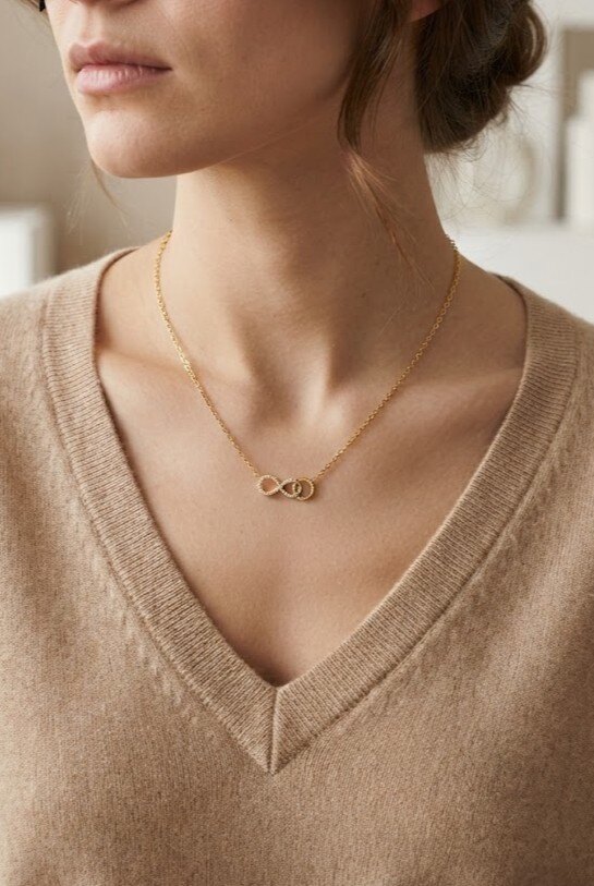 Wholesaler WEC Bijoux - Stainless steel necklace with rhinestones