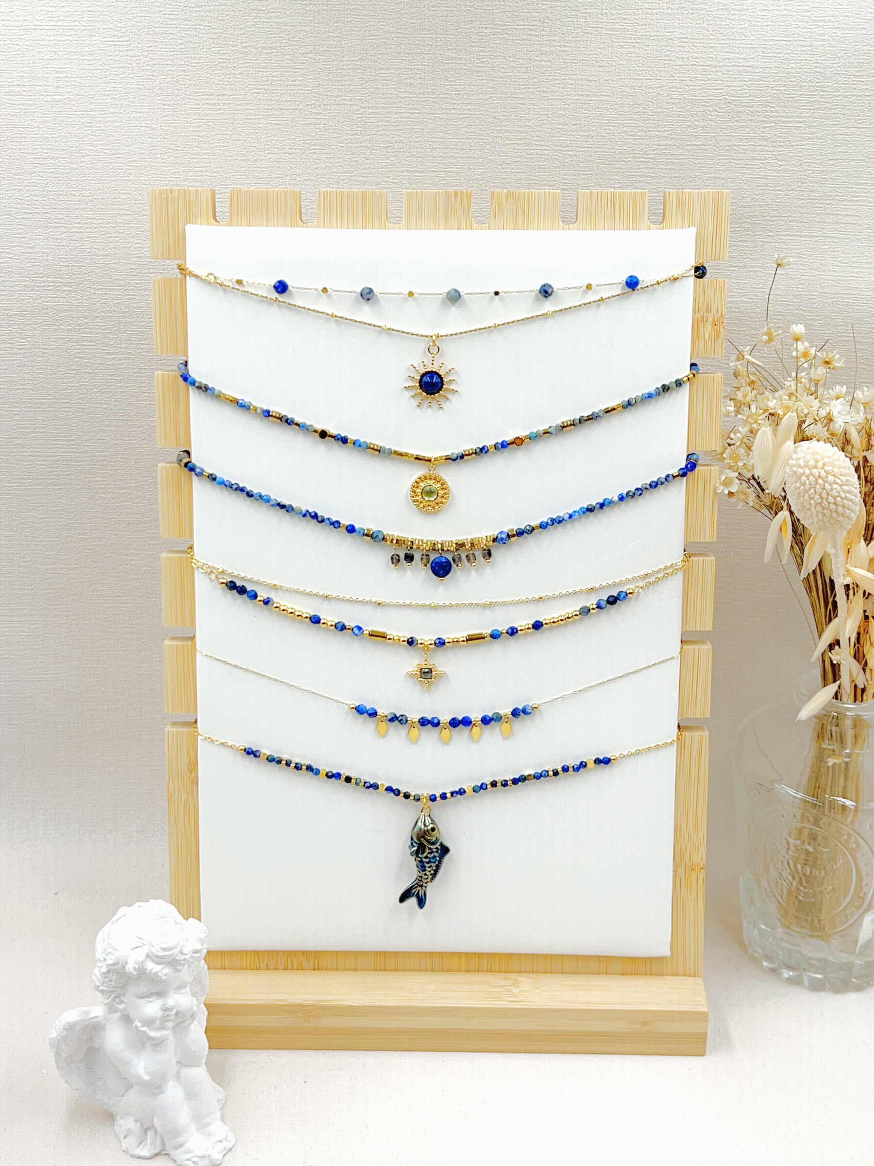 Grossiste WEC BIJOUX - LOT DE 6 COLLIERS EN ACIER INOXYDABLE SANS PRESENTOIR