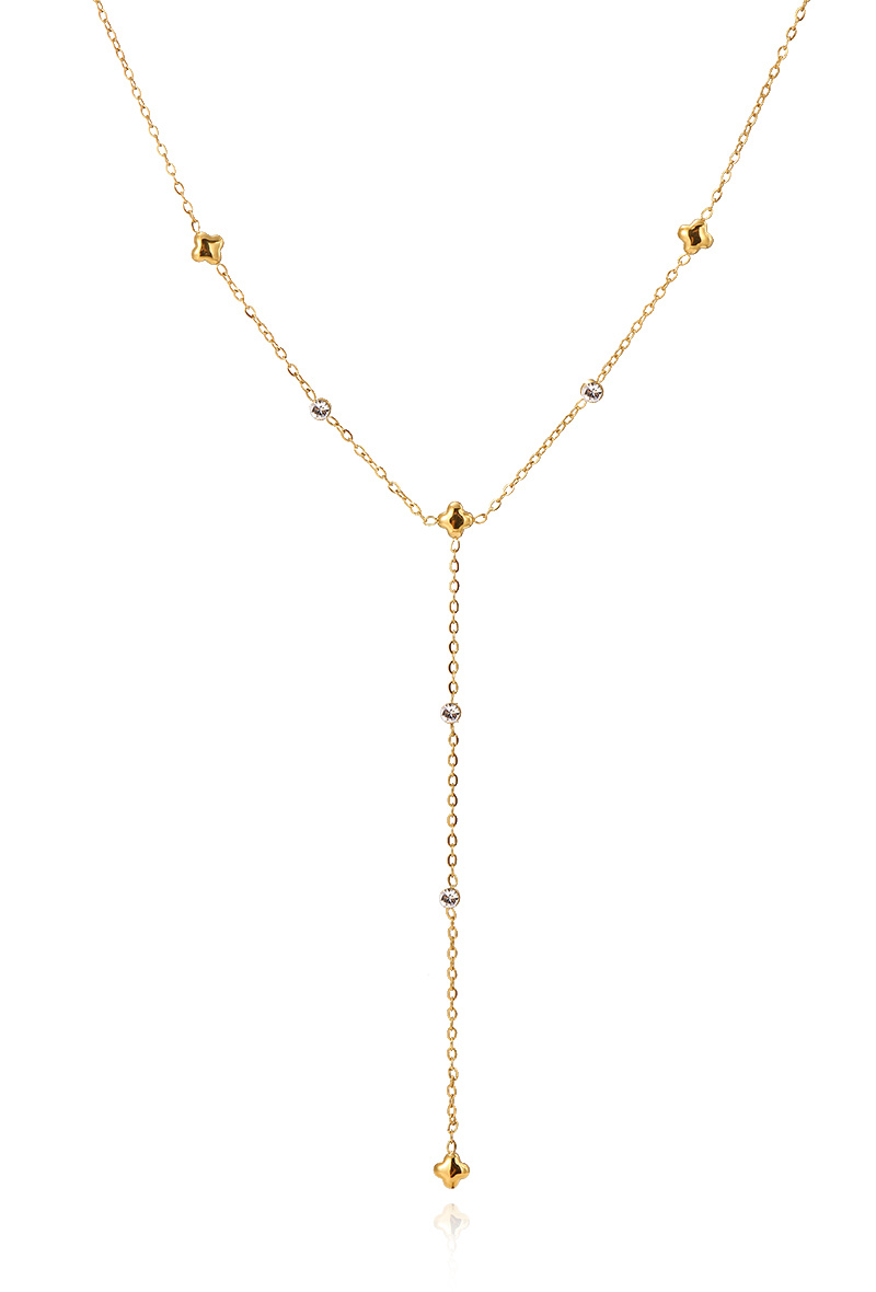 Großhändler WEC Bijoux - Y-Krawattenkette aus Edelstahl — Eleganz und Finesse