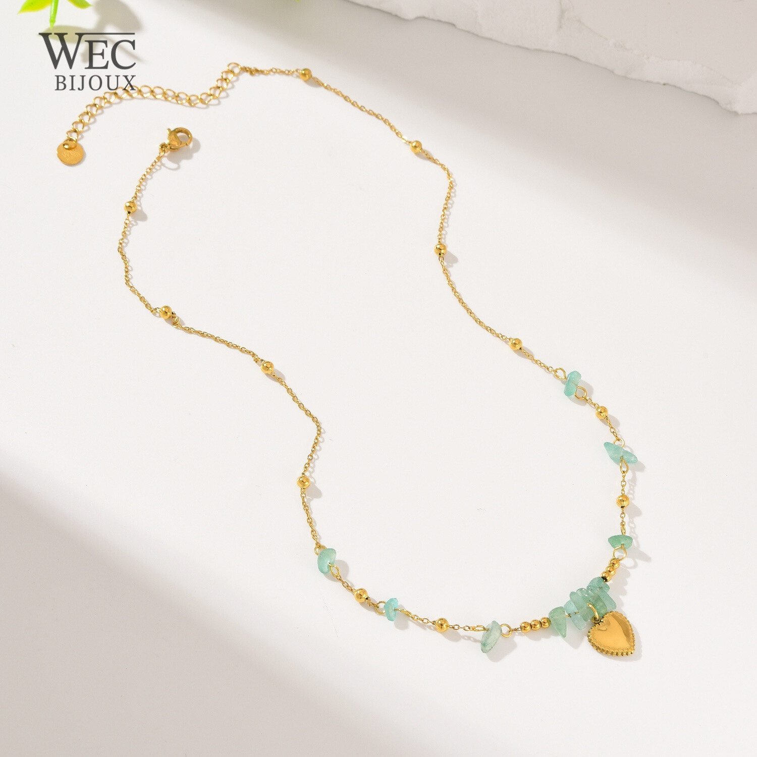 Grossista WEC Bijoux - Collana in acciaio inossidabile, pietra