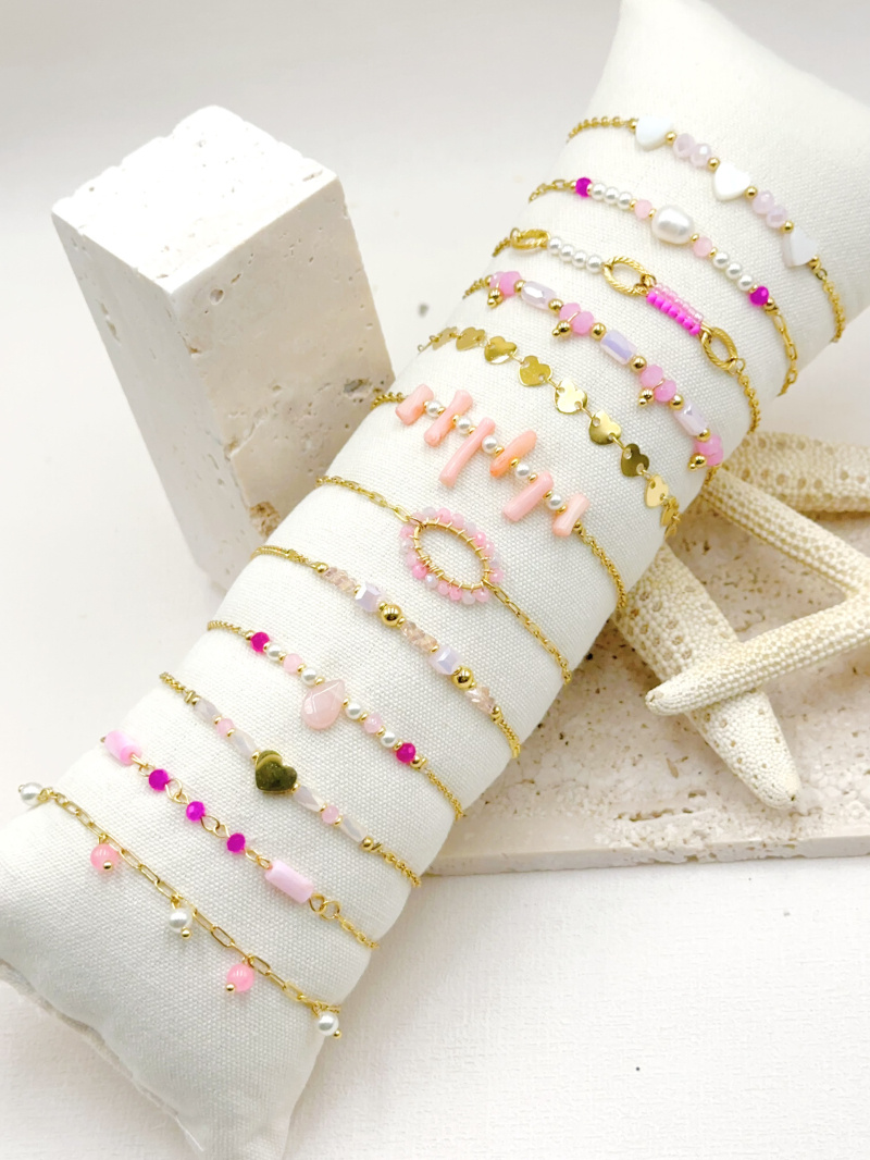 Grossiste WEC Bijoux - LOT DE 12 BRACELETS  EN ACIER + BOUDIN