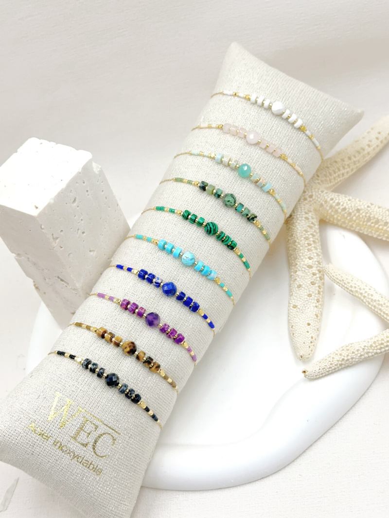 Grossista WEC Bijoux - Set di 10 braccialetti in acciaio inossidabile + BOUDIN