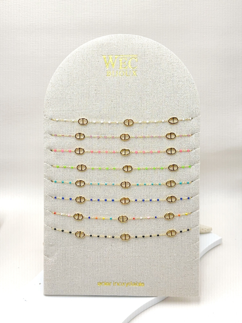 Großhändler WEC BIJOUX - SET AUS 8 STAHLHALSKETTEN