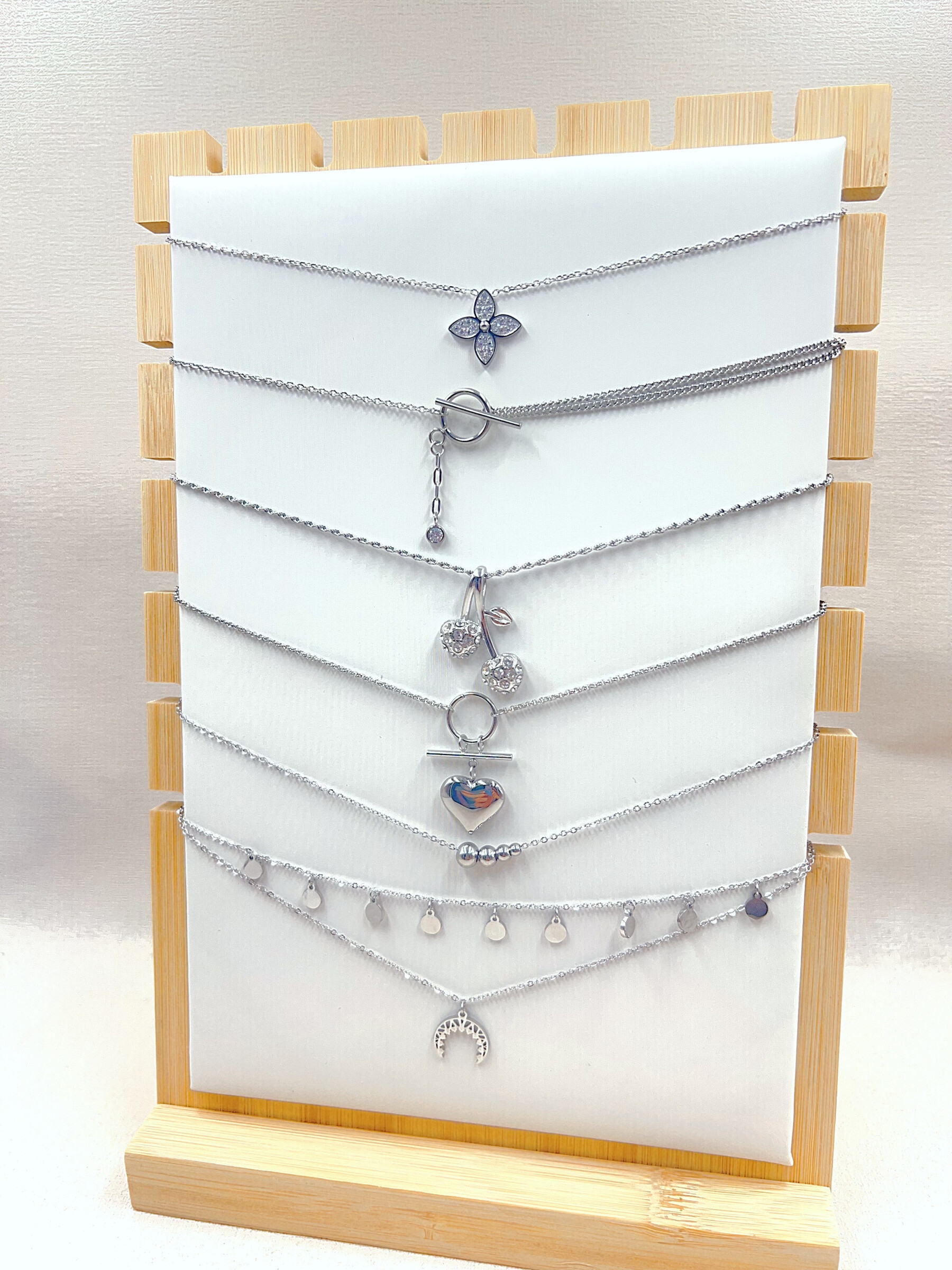 Mayorista WEC BIJOUX - SET DE 6 COLLARES DE ACERO INOXIDABLE