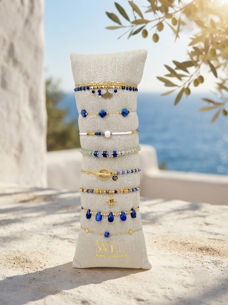 Grossista WEC Bijoux - Set di 8 braccialetti in acciaio inossidabile + salsiccia