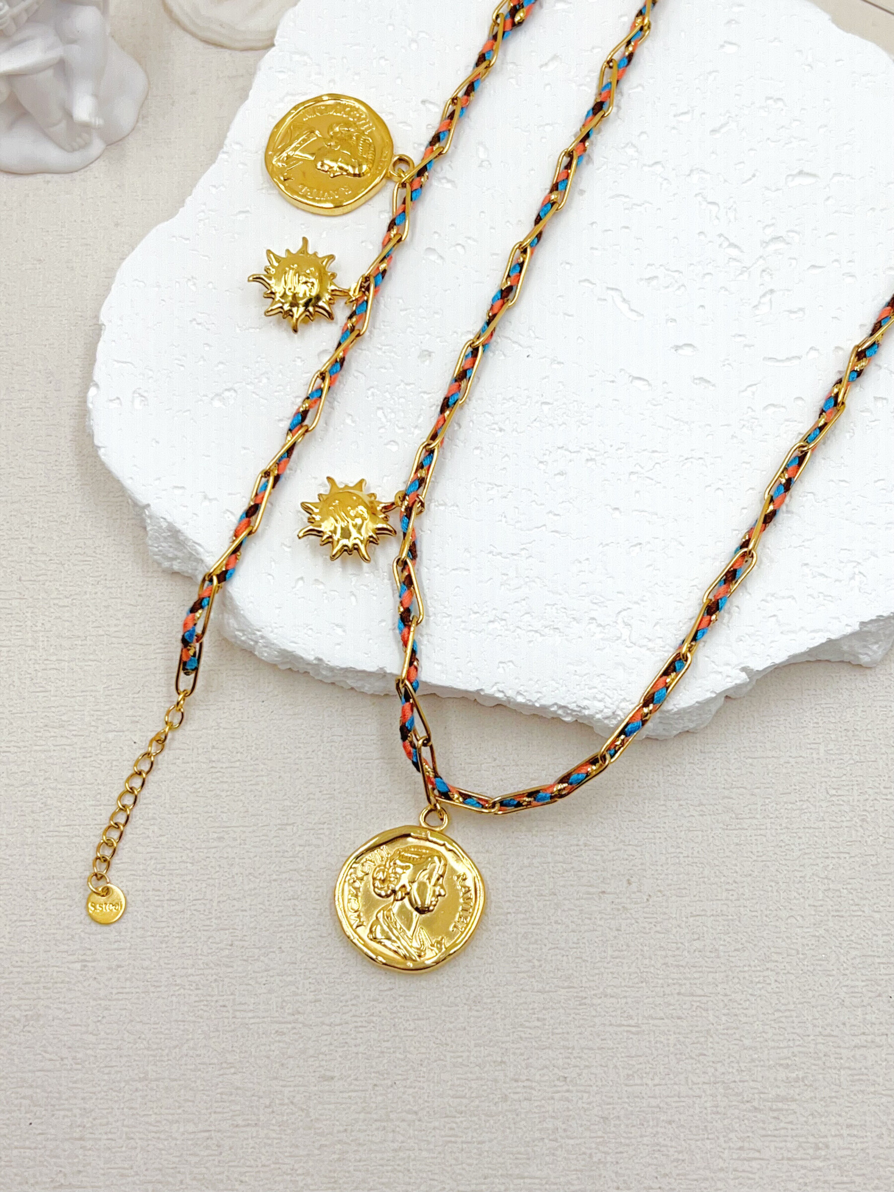 Grossista WEC Bijoux - Set di colletti+braccialetto in acciaio inossidabile