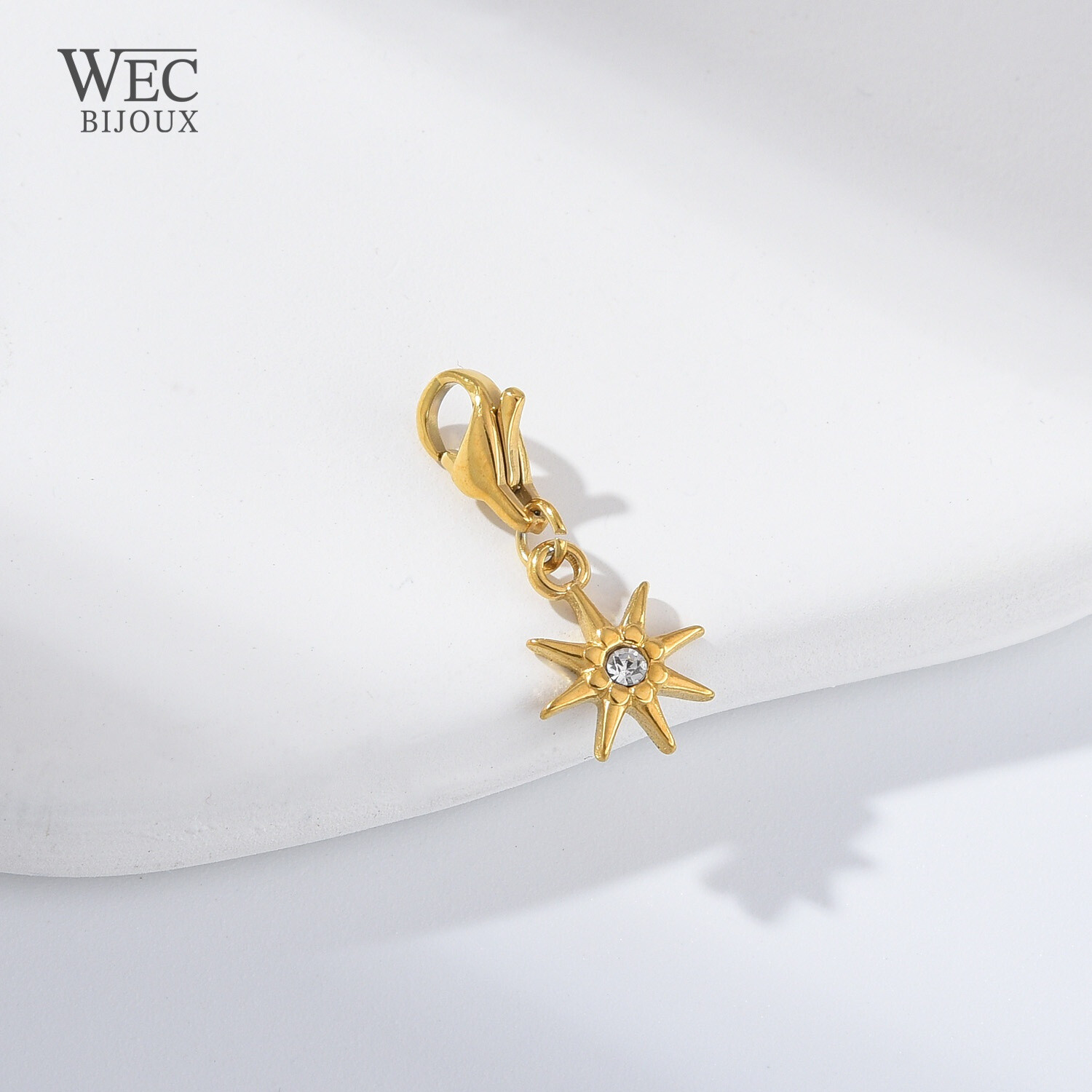 Wholesaler WEC Bijoux - STAINLESS STEEL CHARM PENDANT