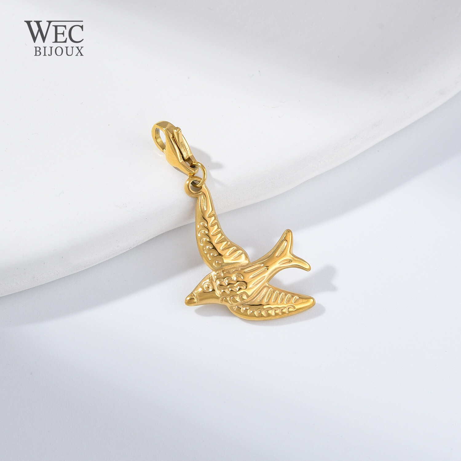 Wholesaler WEC Bijoux - STAINLESS STEEL CHARM PENDANT