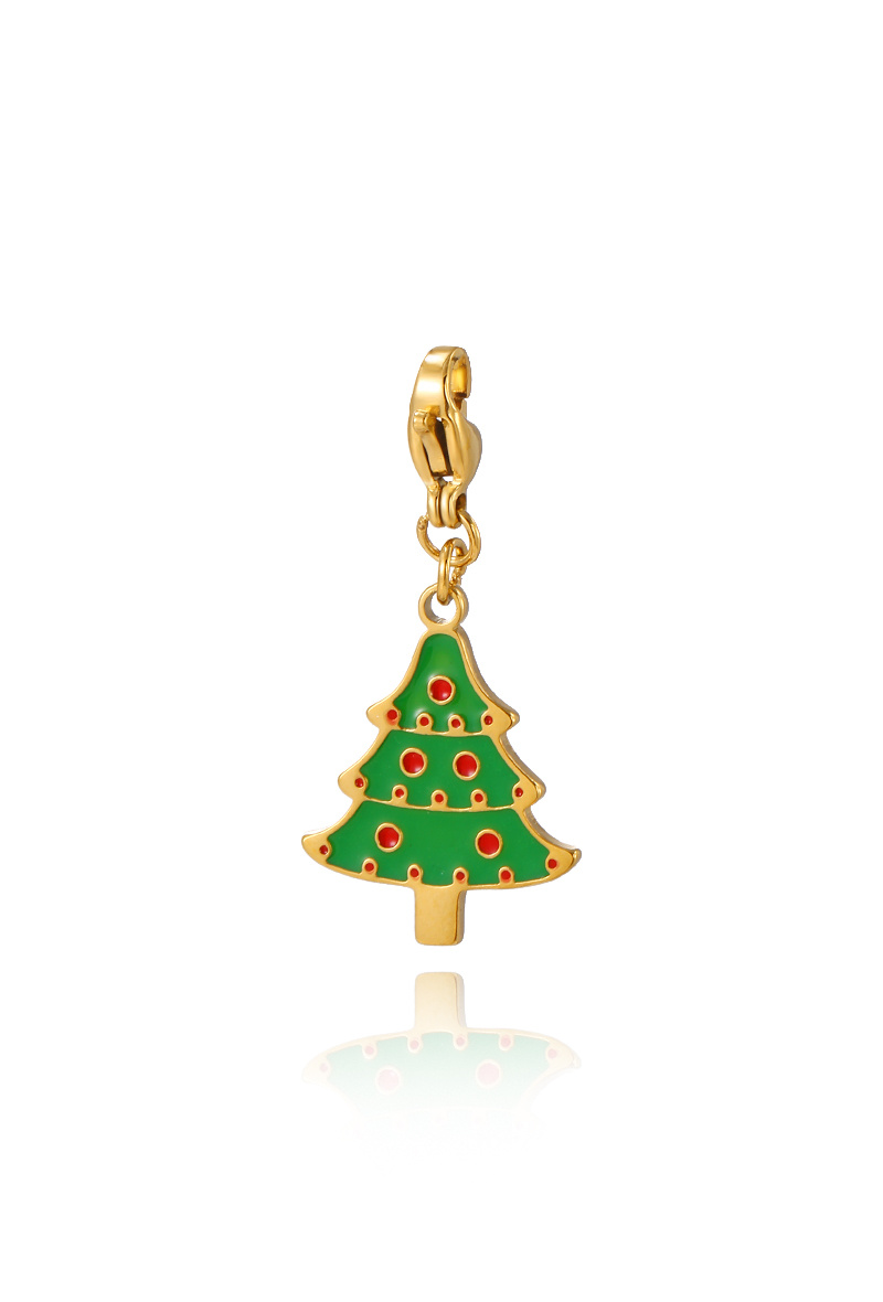 Grossiste WEC Bijoux - Pendentif sapin en acier inoxydable