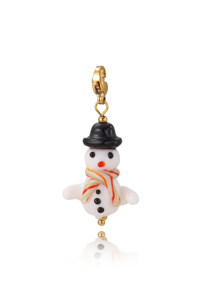 Grossiste WEC Bijoux - Pendentif bonhomme de neige en acier inoxydable