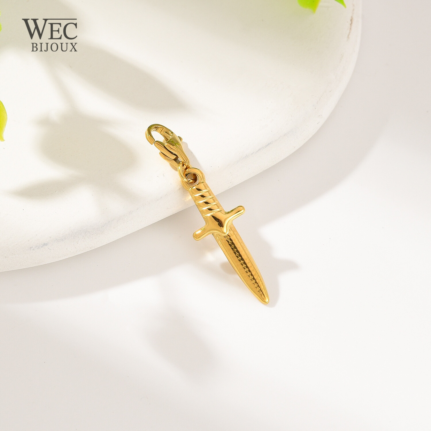 Grossiste WEC Bijoux - PENDENTIF CHARM EPEE EN ACIER INOXYDABLE