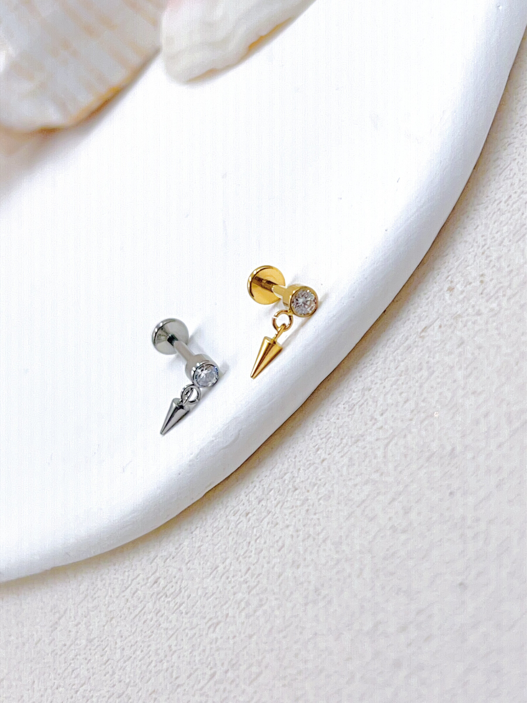 Großhändler WEC Bijoux - Titan -Piercing, Zirkonium