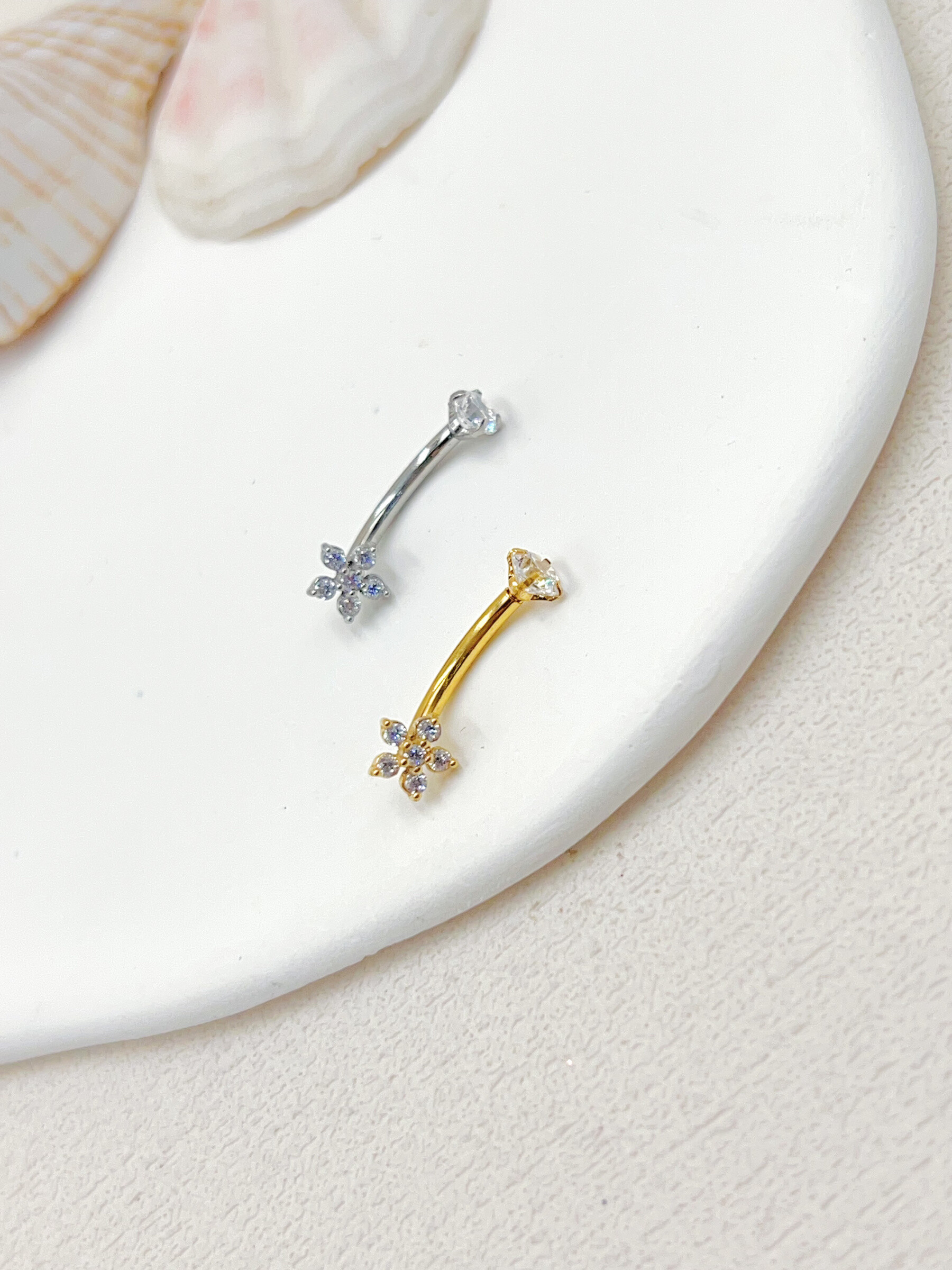Grossista WEC Bijoux - Piercing dell'ombelico in acciaio inossidabile, zirconio