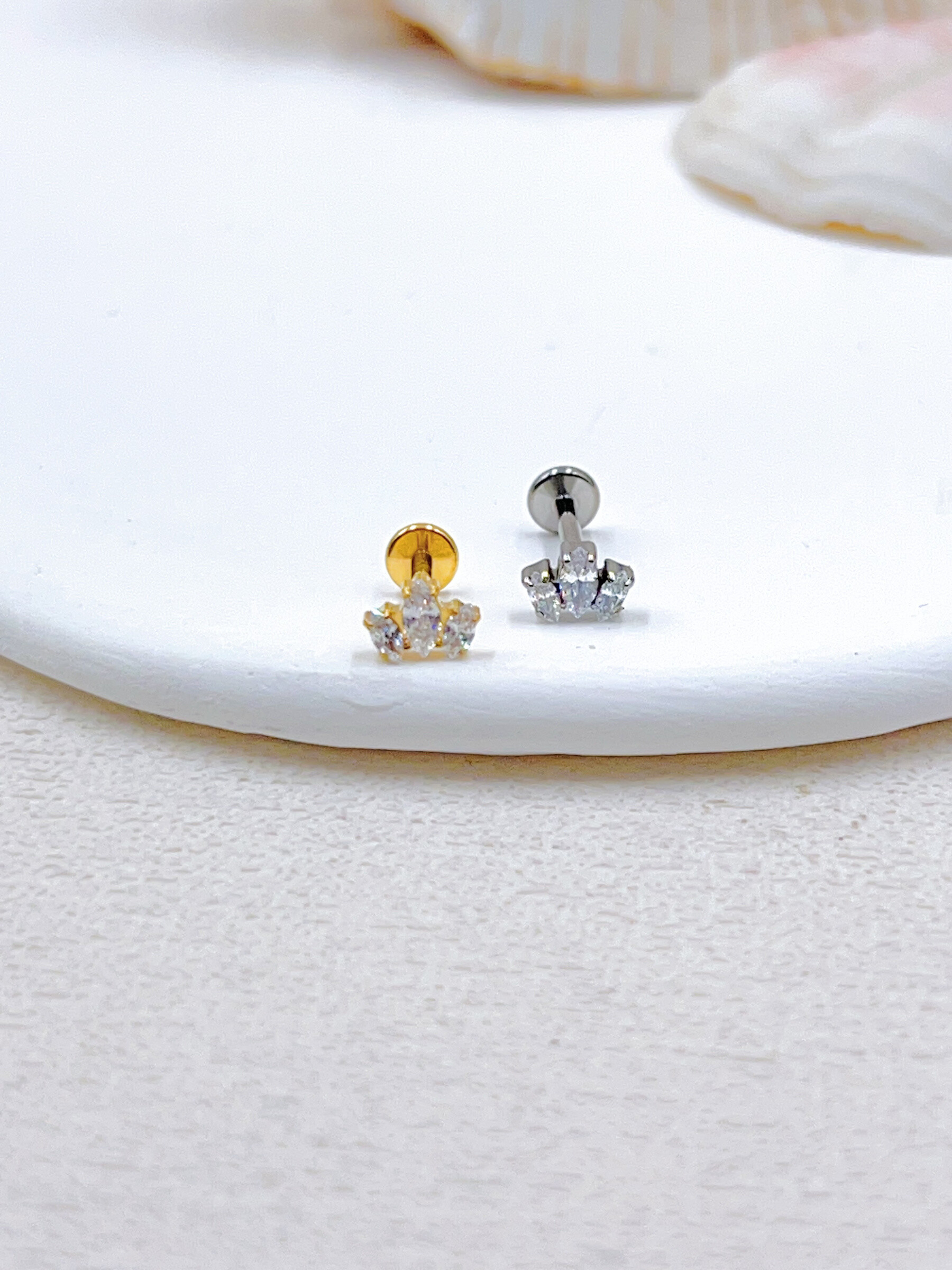 Grossista WEC Bijoux - Piercing in titanio, zirconio