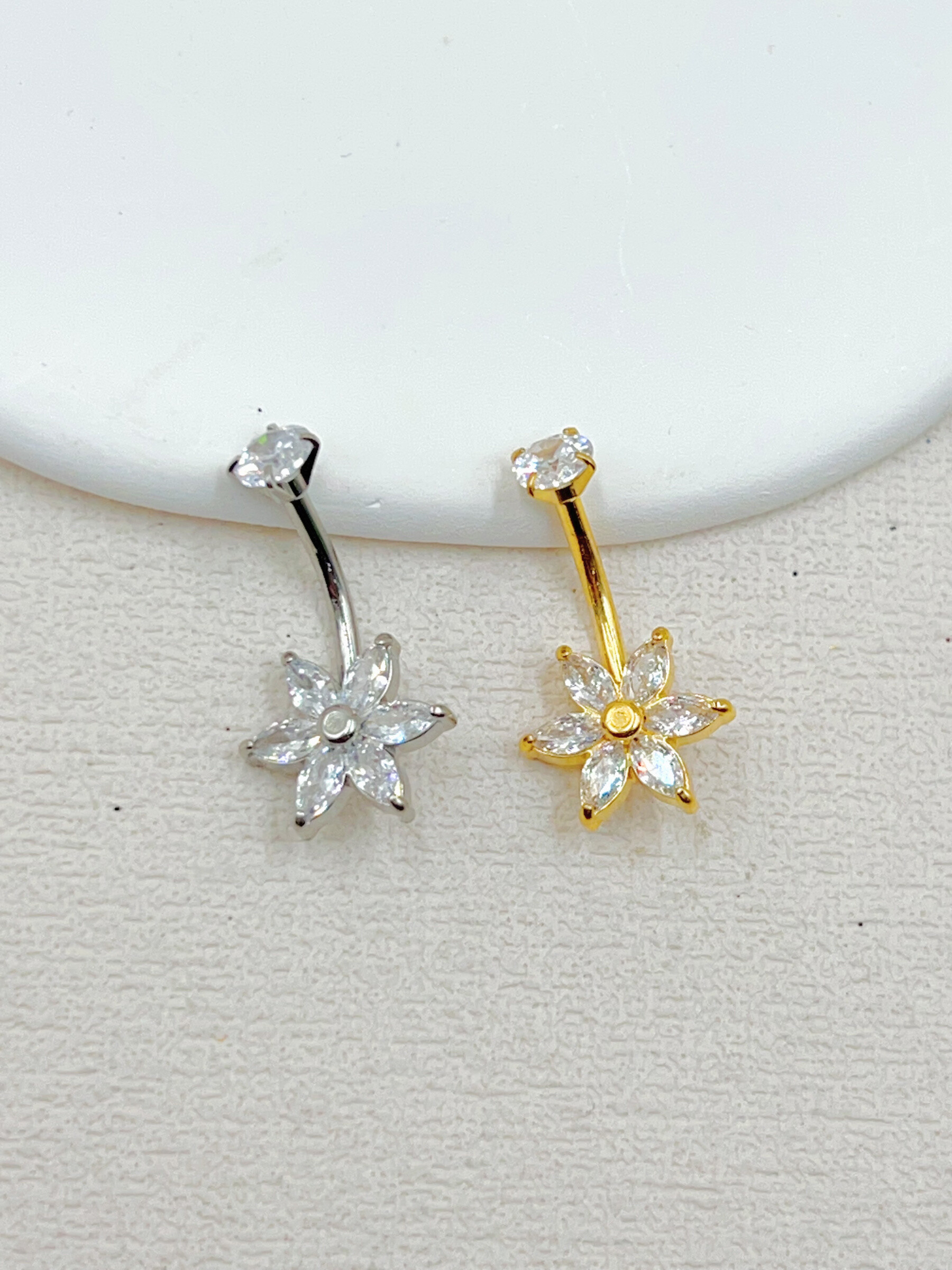 Grossista WEC Bijoux - Piercing dell'ombelico in acciaio inossidabile, zirconio
