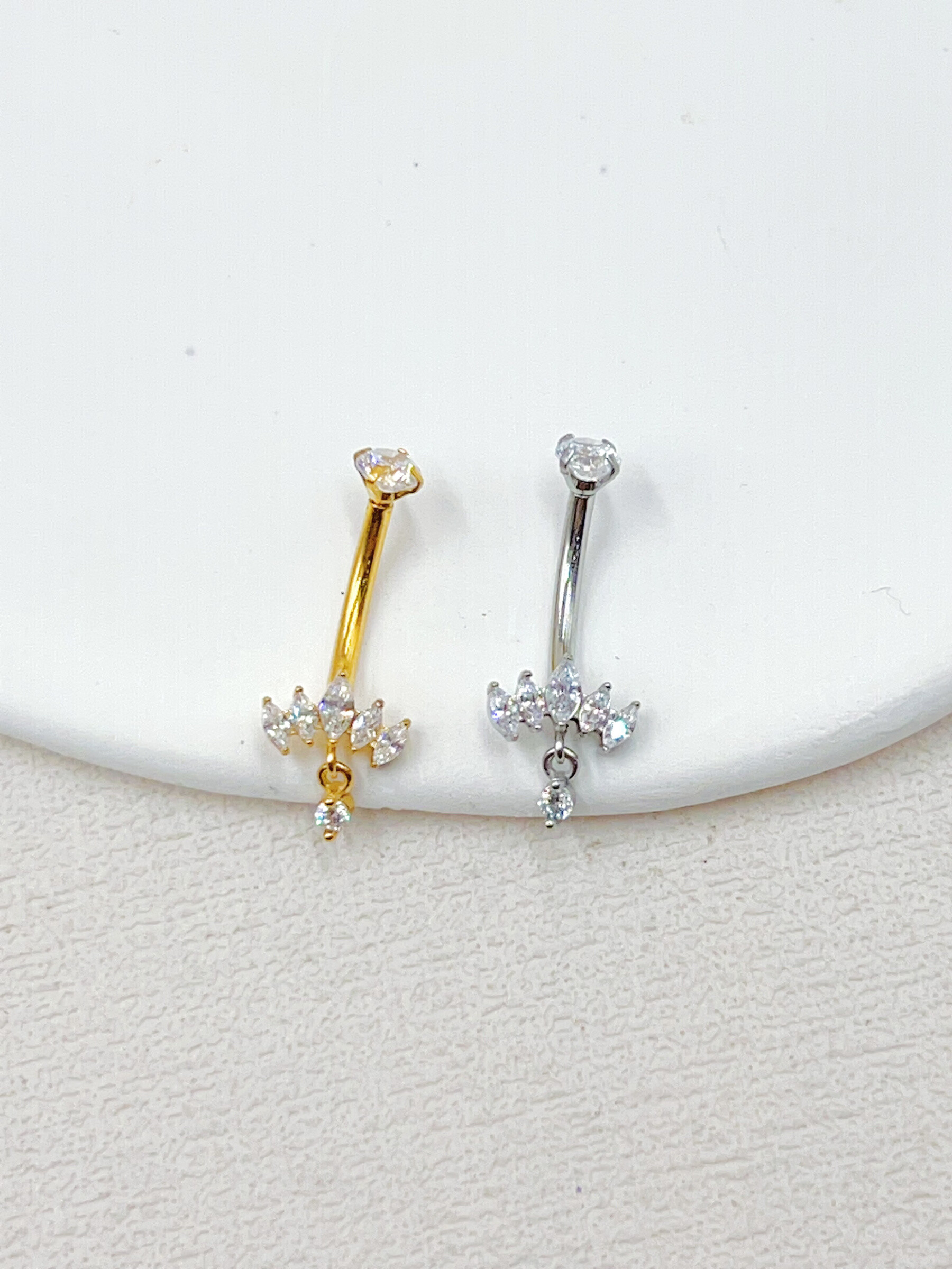 Grossista WEC Bijoux - Piercing dell'ombelico in acciaio inossidabile, zirconio