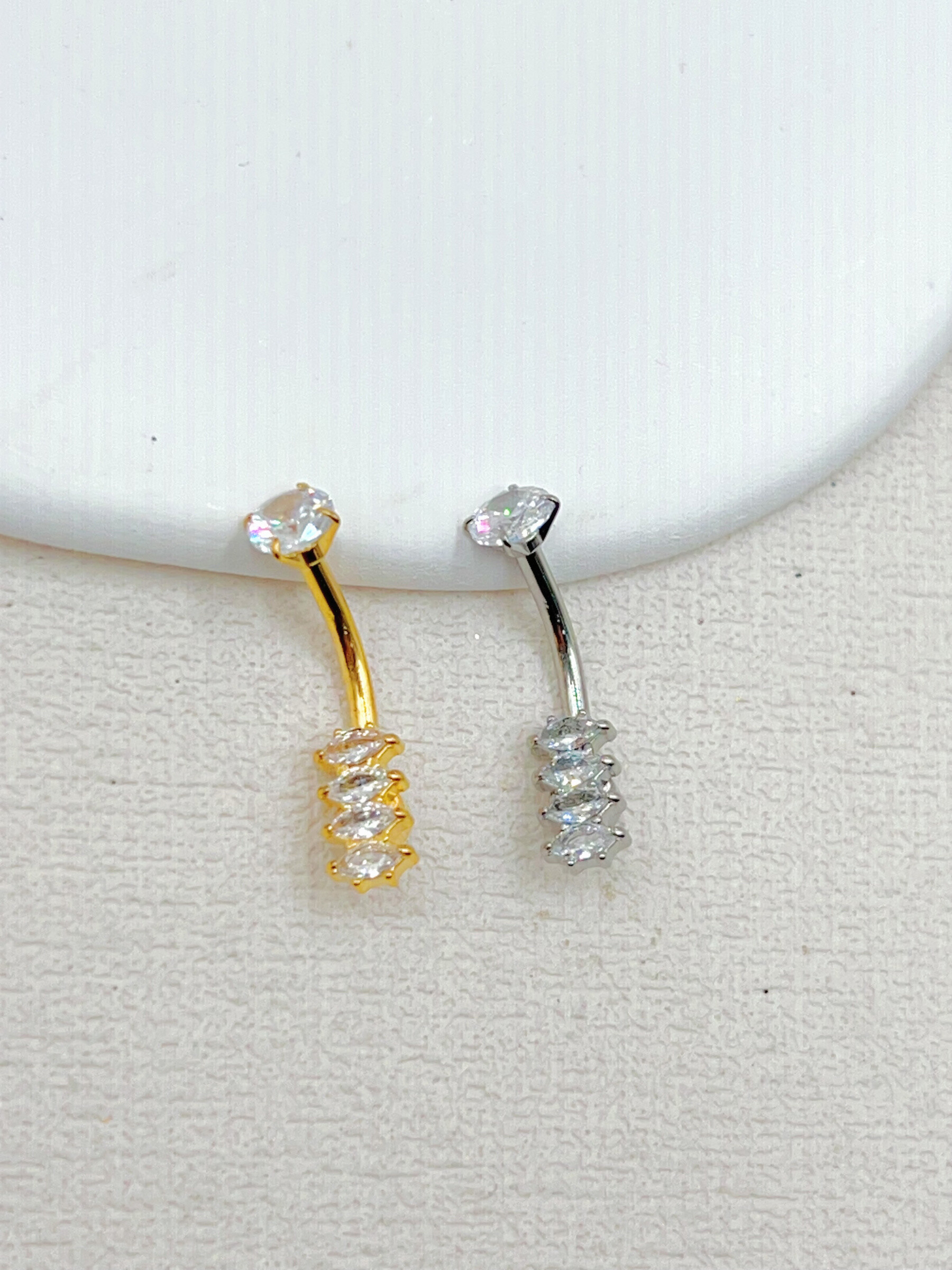 Grossista WEC Bijoux - Piercing dell'ombelico in acciaio inossidabile, zirconio