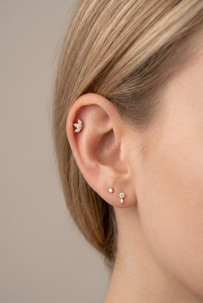 Grossiste WEC Bijoux - Piercing en Acier Inoxydable-Éléganza Lotus