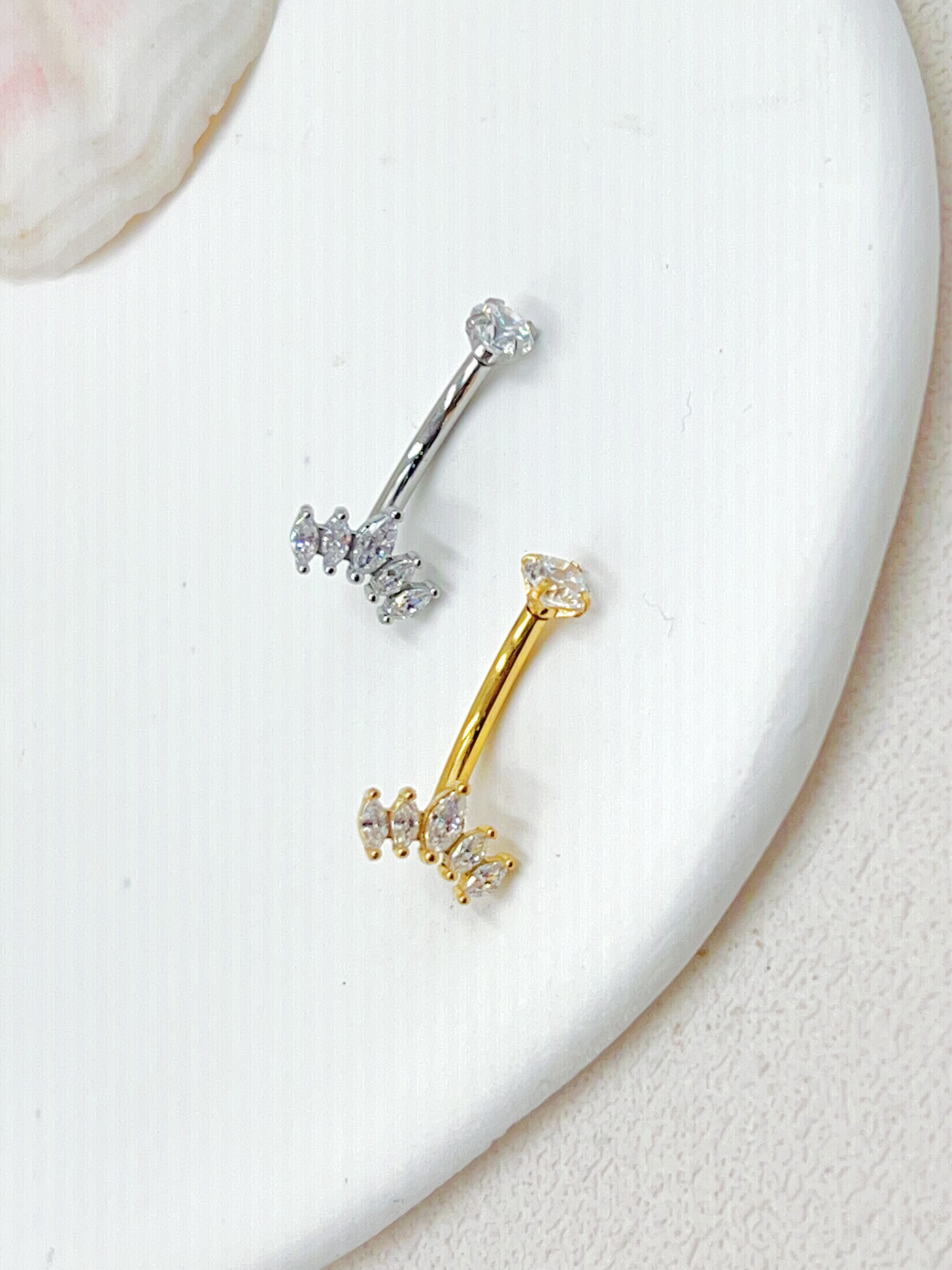 Grossista WEC Bijoux - Piercing dell'ombelico in acciaio inossidabile, zirconio
