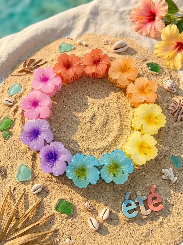 Grossiste WEC - Lot de 12 Pinces à Cheveux Fleurs d'Hibiscus – L'Accessoire Tropical Indispensable