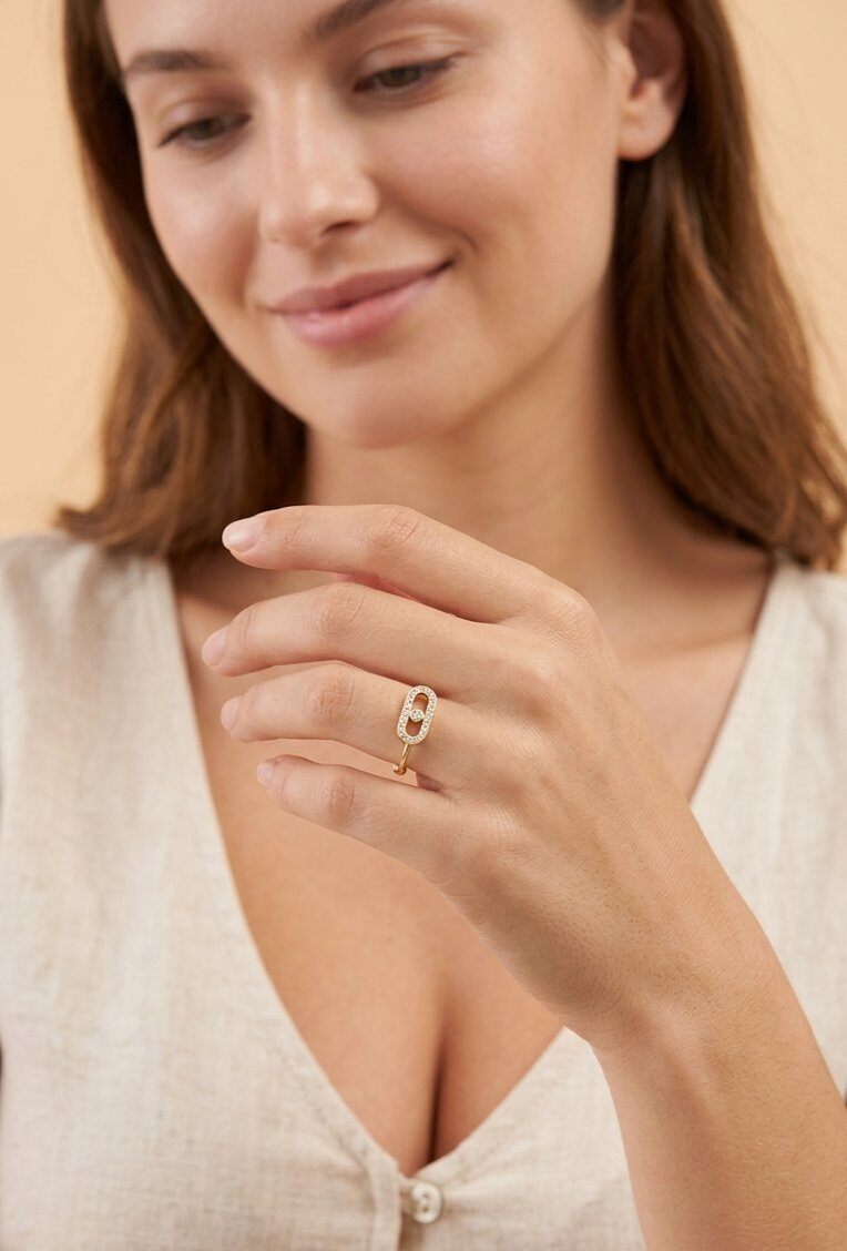 Grossiste WEC Bijoux - Bague – Acier Inoxydable & Cristaux