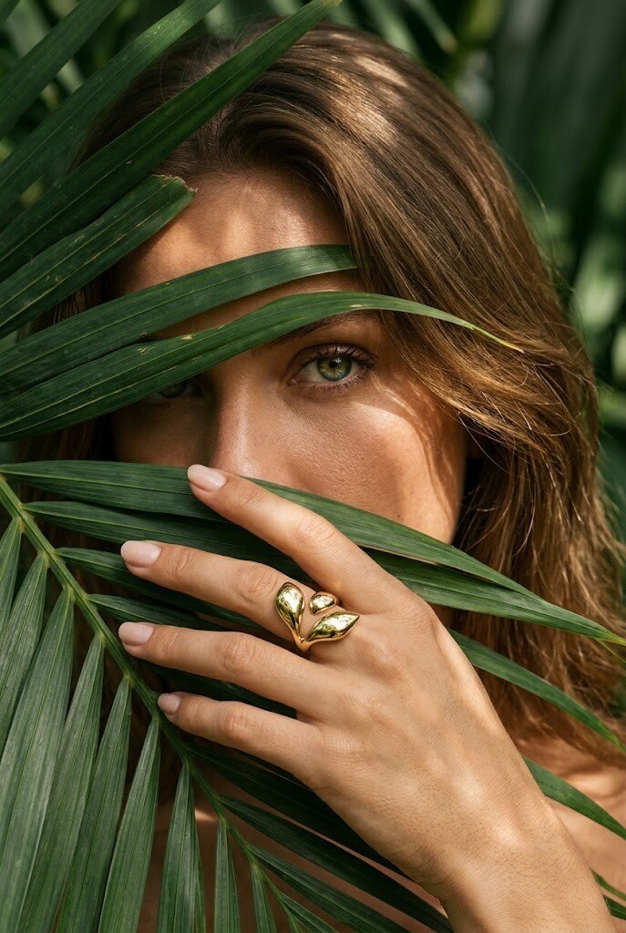 Mayorista WEC - Anillo de Volutas Vegetales – Acero Inoxidable