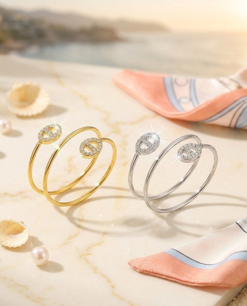 Grossiste WEC - Bague Ajustable en Acier Inoxydable – L'Élégance Double Tour