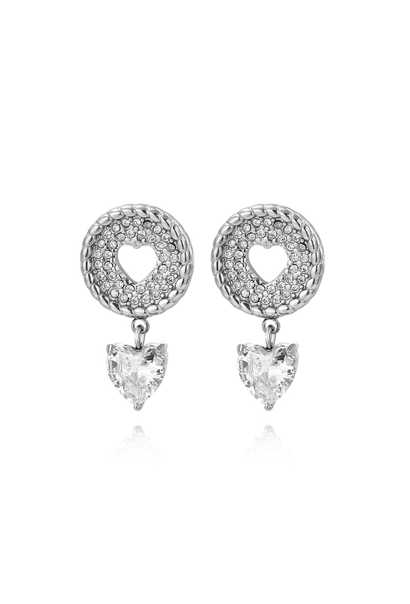 Grossista WEC Bijoux - Orecchini a Cuore – Acciaio Inossidabile Dorato