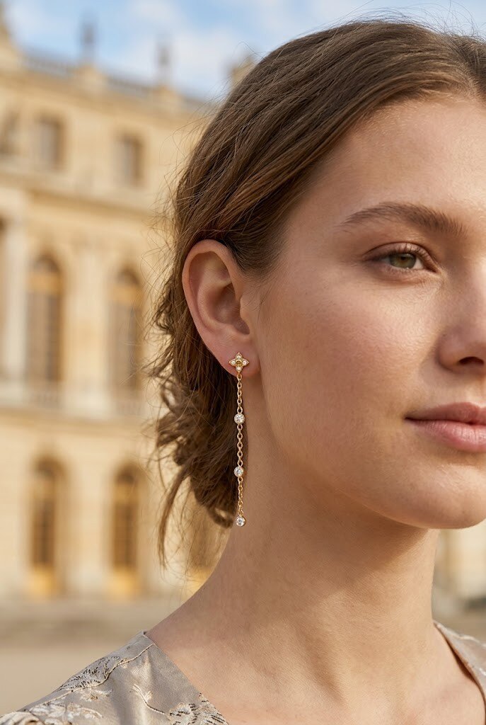 Grossiste WEC - Boucles d'Oreilles Pendantes en Acier inoxydable – Élégance Scintillante