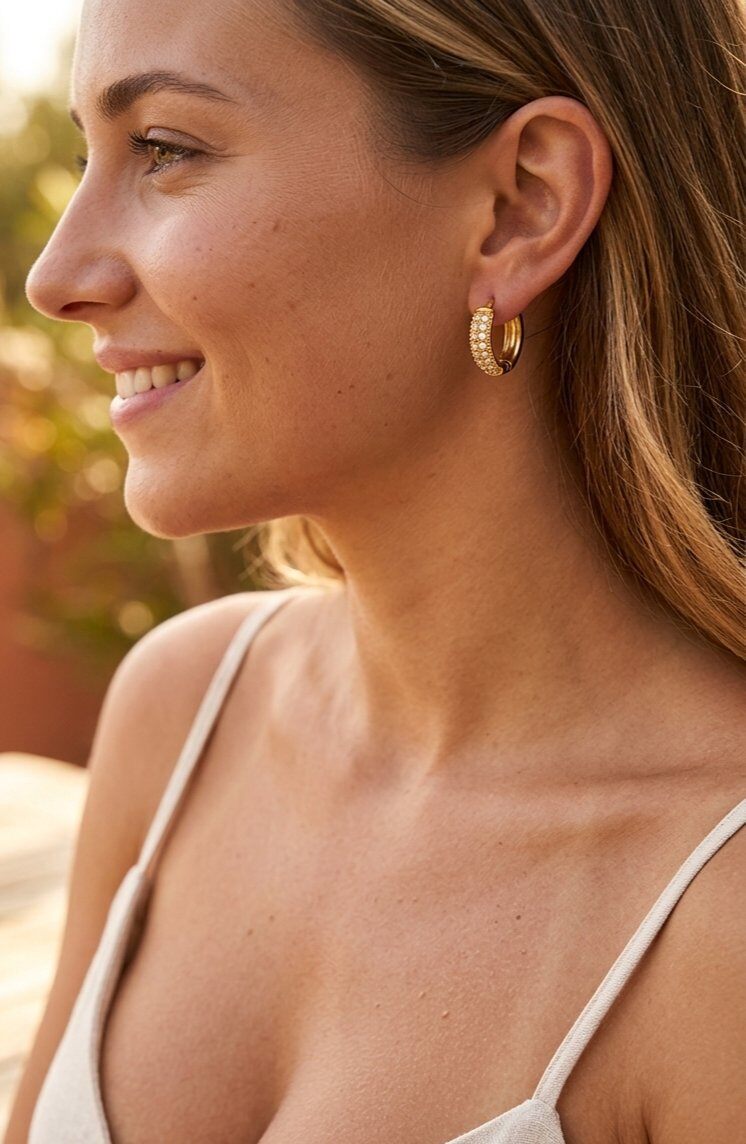 Grossiste WEC Bijoux - Boucle d'oreilles – Acier Inoxydable & Cristaux