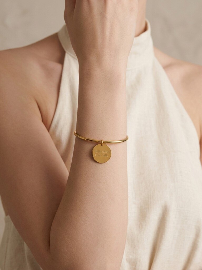 Grossiste WEC Bijoux - Bracelet Jonc Telle mère, telle fille en acier inoxydable– L'Éclat de la Transmission