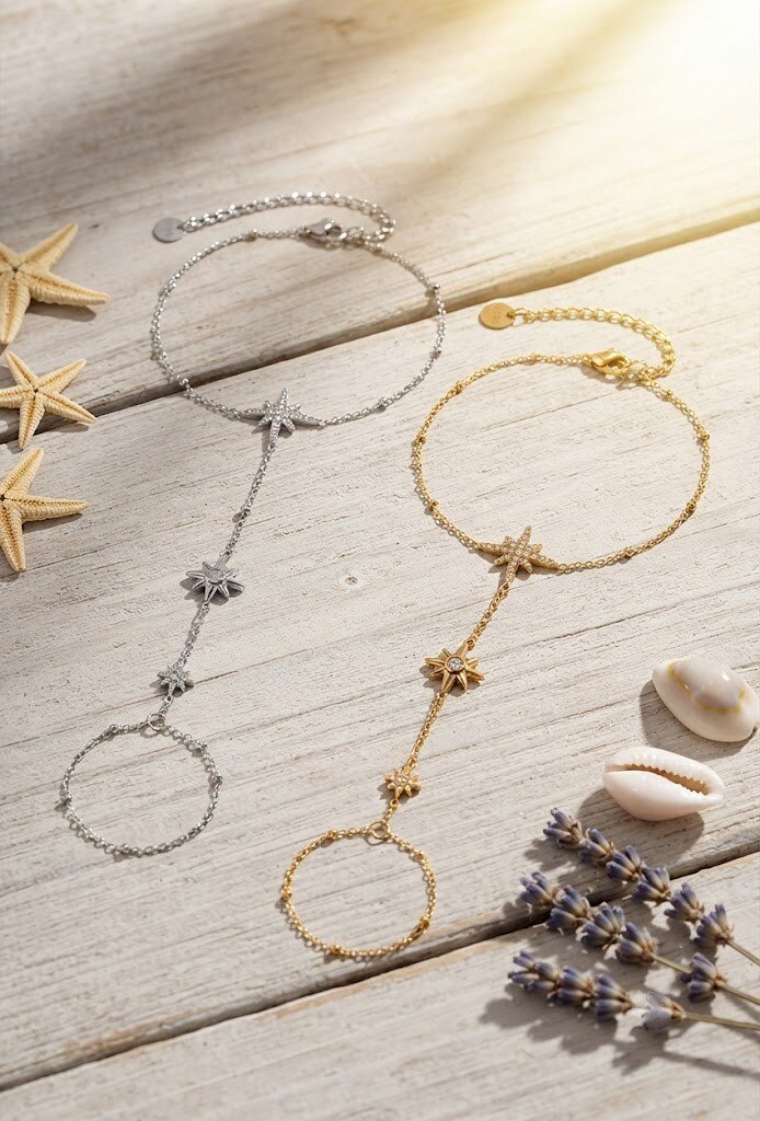 Grossista WEC Bijoux - Bracciale da Mano Astrale in Acciaio Inossidabile