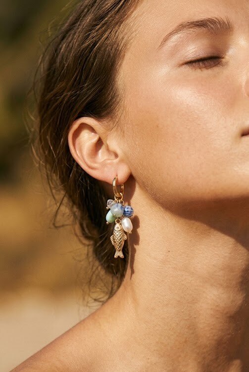 Grossiste WEC - BOUCLES D'OREILLES POISSON EN ACIER INOXYDABLE
