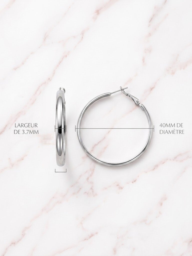 Grossiste WEC - BOUCLE D'OREILLE EN ACIER INOXYDABLE