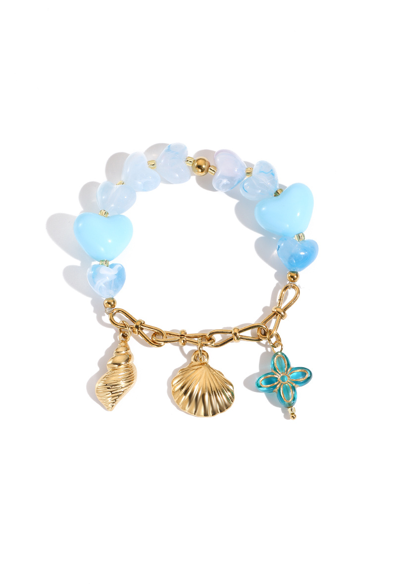 Grossiste WEC Bijoux - Bracelet Odyssée Azur – Acier Inoxydable & Charmes Marins