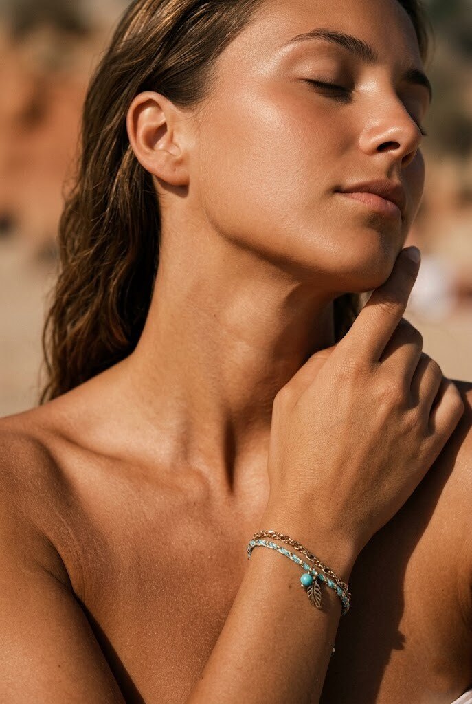 Grossiste WEC - BRACELET EN ACIER INOXYDABLE , CORDON ET PIERRE NATURELLE