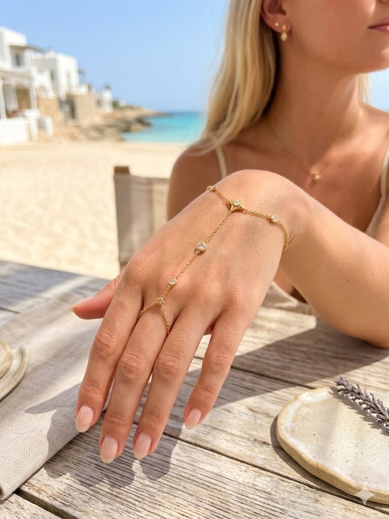 Grossiste WEC - Bracelets de Main Étoilés en Acier Inoxydable – L'Élégance au Bout des Doigts