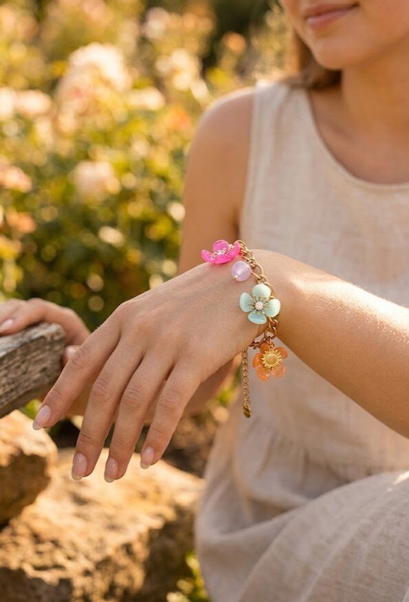 Grossiste WEC - Bracelet Charm's Jardin Solaire en Acier Inoxydable