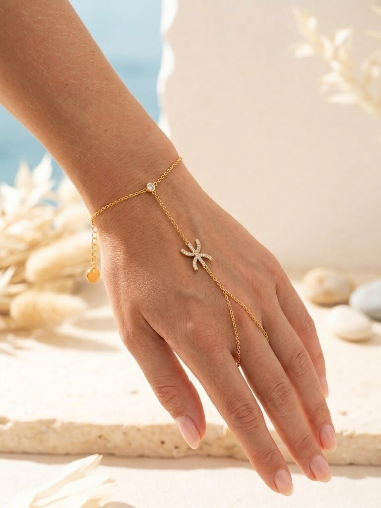 Grossiste WEC - Bracelets de Main Étoilés en Acier Inoxydable – L'Éclat Féminin à Fleur de Peau