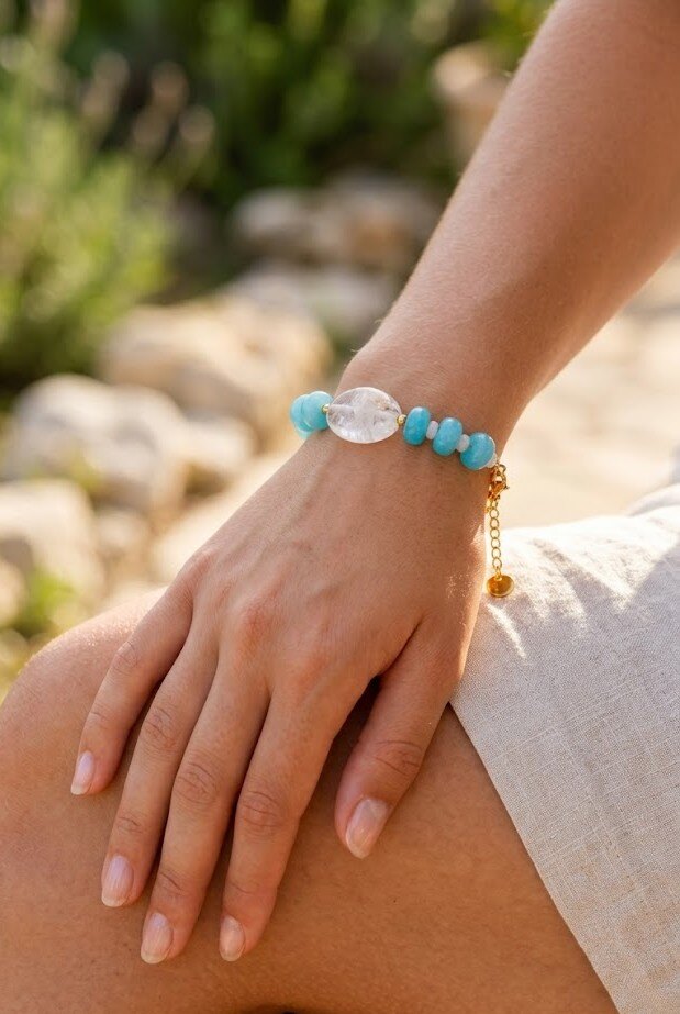 Grossiste WEC - Bracelet Éclat Naturel – Acier Inoxydable & Pierres Naturelles