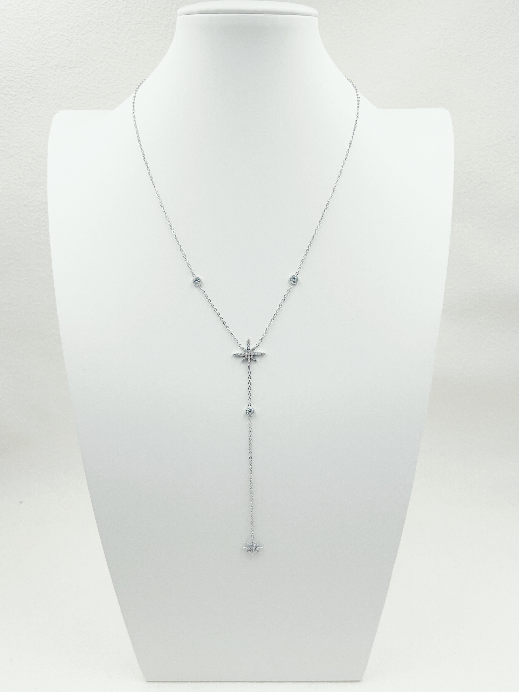 Grossiste WEC Bijoux - Collier Cravate Constellation Étoilée en Acier Inoxydable