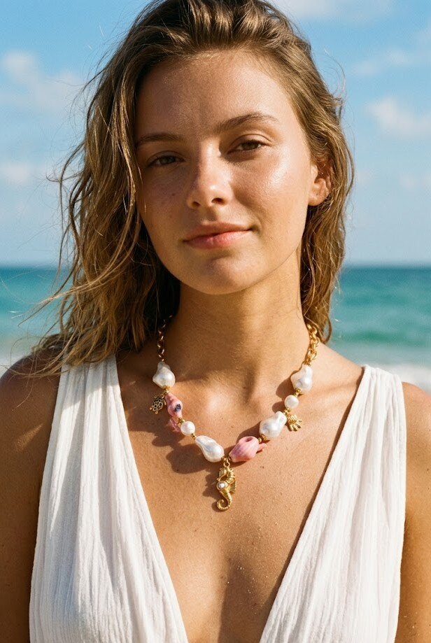 Grossiste WEC - Collier Boussole Marine en Acier Inoxydable – Collection Ocean Breeze