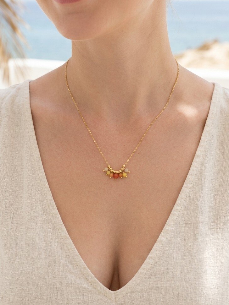Grossiste WEC Bijoux - Collier en Acier Inoxydable Doré