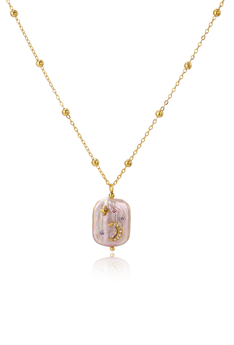 Grossiste WEC Bijoux - Collier Éclat Céleste en Acier inoxydable