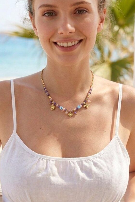 Grossiste WEC Bijoux - Collier en Acier Inoxydable Doré